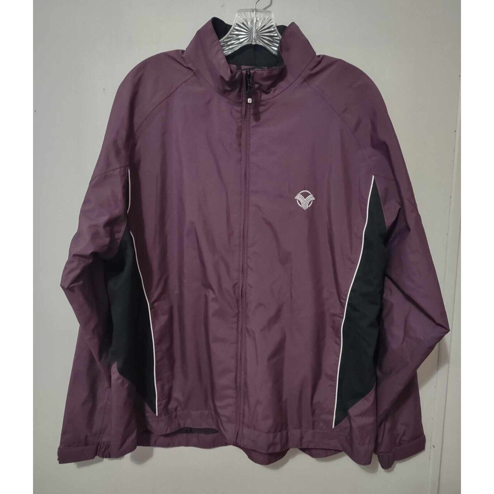 Foot Joy Women's Dry Joys Purple & Black Rain Jacket Size Large